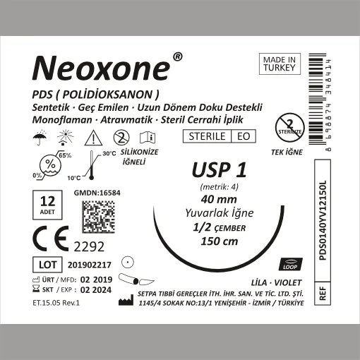 نخ بخیه قابل جذب بلندمدت Neoxone PDS/PDO